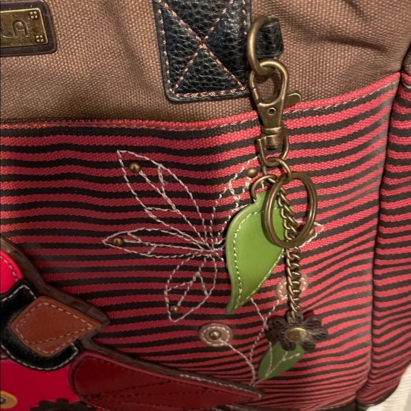 Chala Brown and Black Canvas Tote - Picture 3 of 6